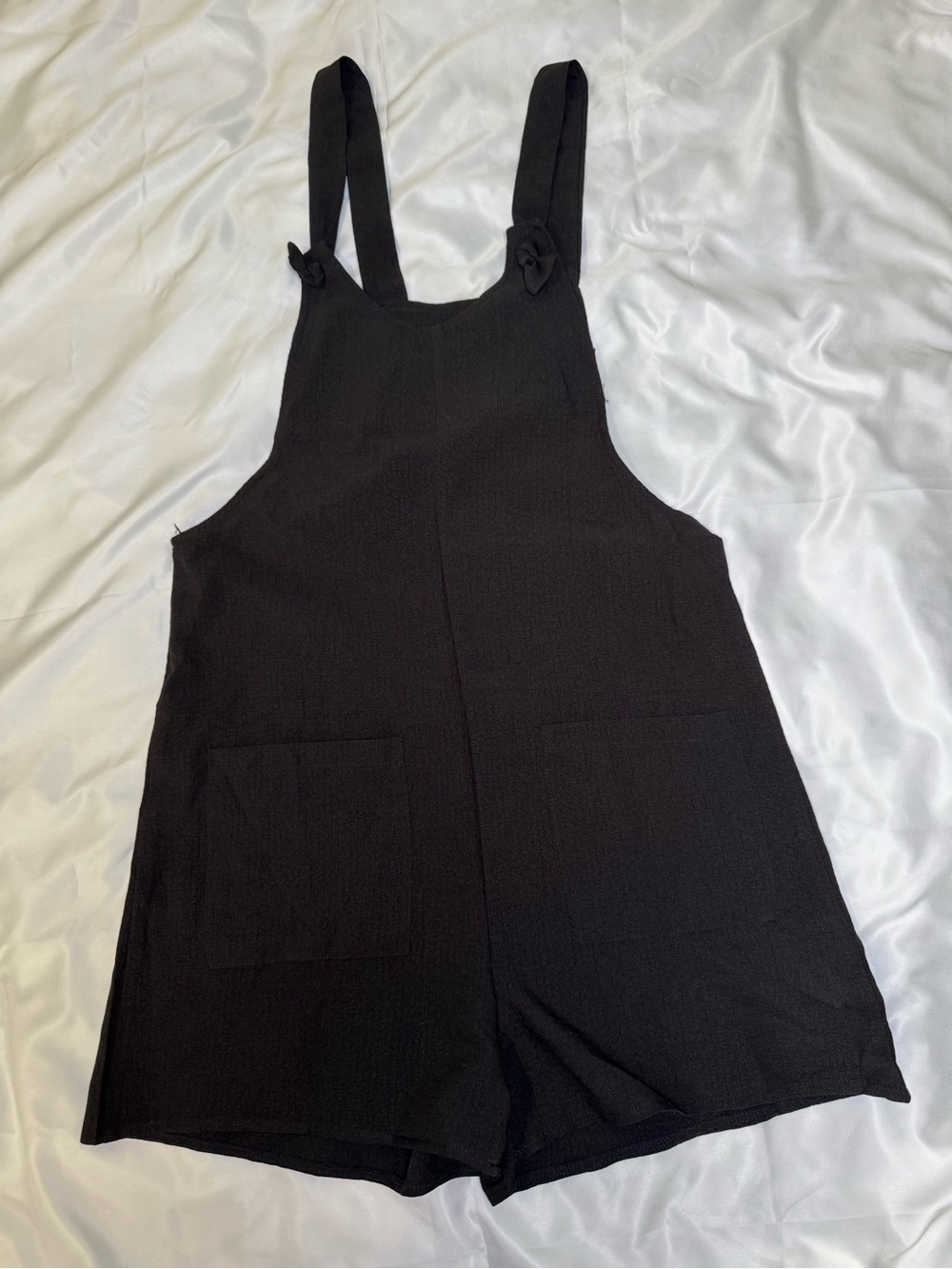 Emery Rose Black Sleeveless Romper